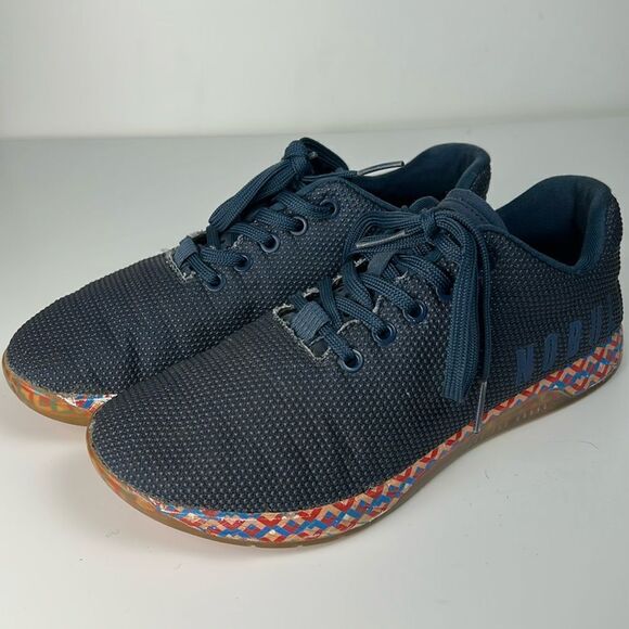NOBULL Shoes - NOBULL SuperFabric Trainers NAVY PIXEL Gym CrossFit SNEAKERS Unisex W=9 M=7.5